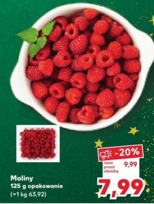 Owoc Maliny 125 g opakowanie promocja w Kaufland