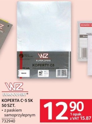 Koperta C-5 SK 50 szt. z paskiem samoprzylepnym promocja w Selgros