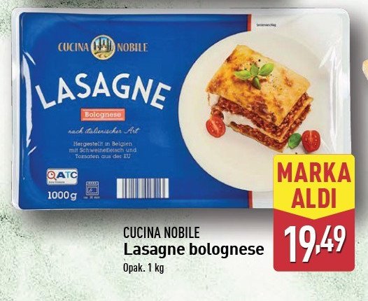 Lasagne Cucina nobile promocja