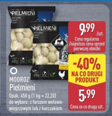 Pielmieni z farszem wołowo-wieprzowym promocja w Aldi