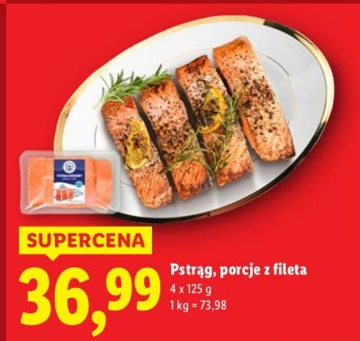 Pstrąg, porcje z fileta promocja w Lidl