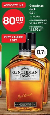 Whisky Gentleman Jack 0,7l promocja w Żabka