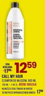 Szampon do włosów CALL MY HAIR promocja w Drogerie Natura