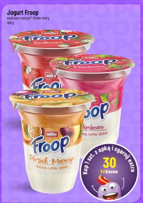 Jogurt Froop wybrane rodzaje Müller Dairy promocja w POLOmarket