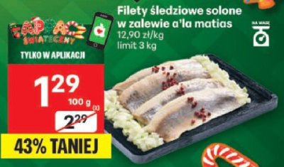 Filety śledziowe solone w zalewie a'la matias promocja w Delikatesy Centrum