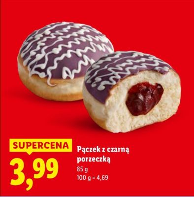 Pączek z czarną porzeczką promocja w Lidl