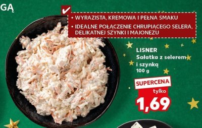 Sałatka z selerem i szynką LISNER promocja w Kaufland