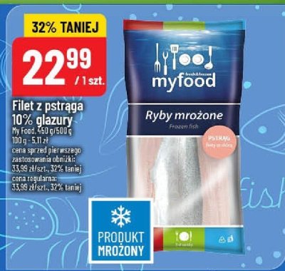 Filet z pstrąga 10% glazury promocja w POLOmarket