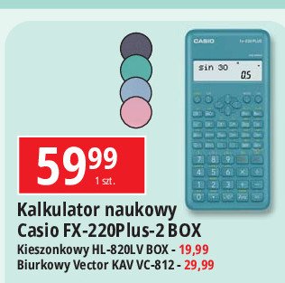 Kalkulator kieszonkowy hl-820lv-s bk Casio promocja