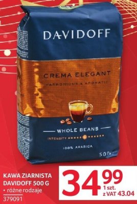 Kawa ziarnista Davidoff 500 g promocja w Selgros