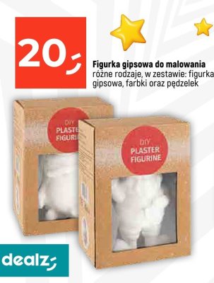Figurka gipsowa do malowania promocja w Dealz