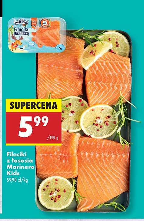 Fileciki z łososia Marinero kids promocja