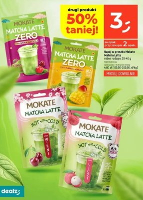 Napój Mokate Matcha Latte Zero Mango & Ananas 20-40g promocja w Dealz
