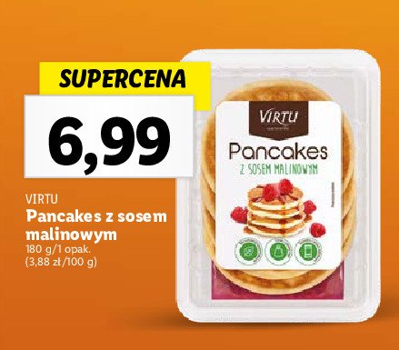 Pancakes z sosem malinowym Virtu promocja