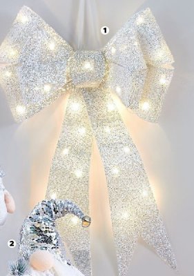 Kokarda świąteczna LED promocja w Netto