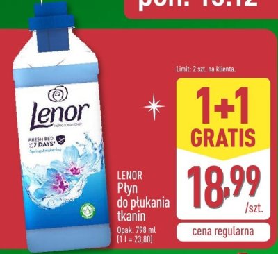 Płyn do płukania tkanin  promocja w Aldi