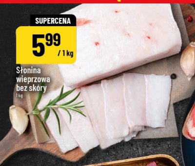 Słonina wieprzowa bez skóry promocja w POLOmarket