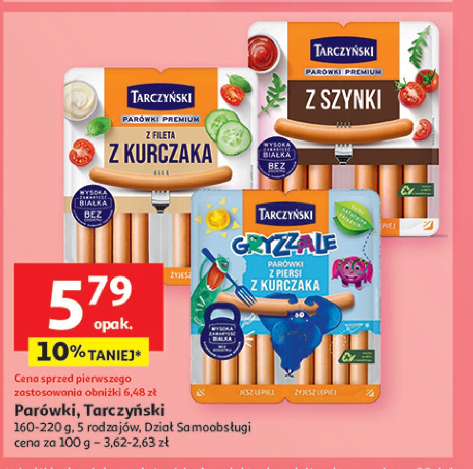 Par贸wki z piersi kurczaka Tarczy艅ski gryzzale promocja
