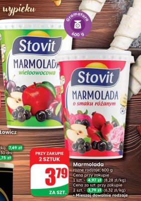 Marmolada Stovit różne rodzaje promocja w Dino