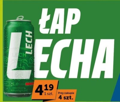 Piwo Lech różne rodzaje, butelka zwrotna promocja w ABC