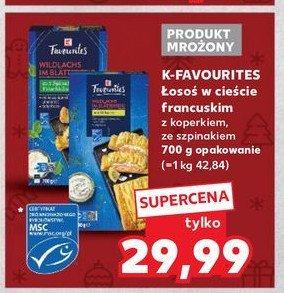 Łosoś w cieście francuskim z koperkiem K-classic favourites promocja w Kaufland