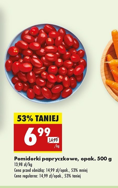 Pomidory papryczkowe czerwone promocja