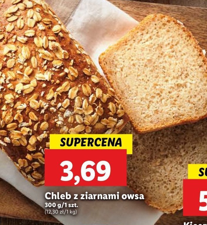 Chleb z ziarnami owsa promocja