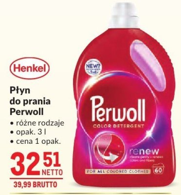 Płyn do prania Perwoll promocja w Makro