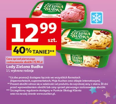 Lody bakaliowe Zielona budka promocja