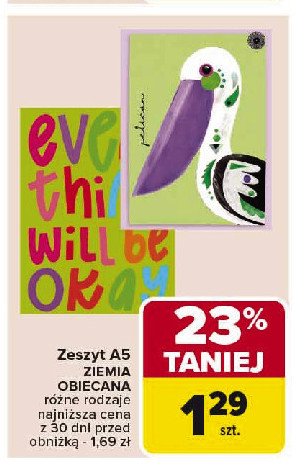 Zeszyt a5 Ziemia obiecana promocja w Carrefour Market