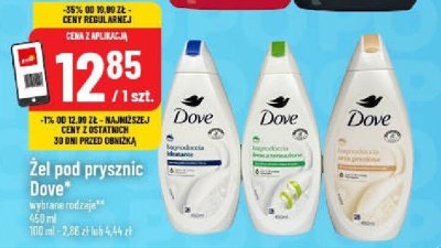 Żel pod prysznic Dove różne rodzaje promocja w POLOmarket