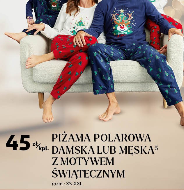 Piżama męska świąteczna promocja w Auchan