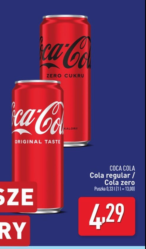Napój Coca-cola promocja w Aldi