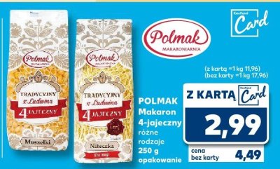 Makaron 4-jajeczny różne rodzaje  promocja w Kaufland