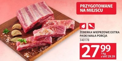 Żeberka wieprzowe extra paski mała porcja promocja w Selgros