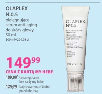 Serum do skóry głowy anti-aging N.0.5 promocja w Hebe