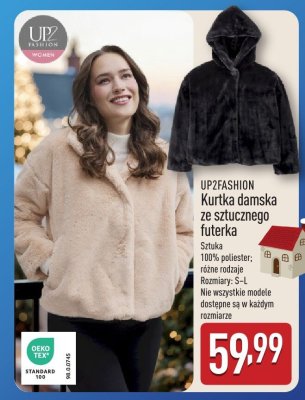 Kurtka damska ze sztucznego futerka UP2FASHION promocja w Aldi