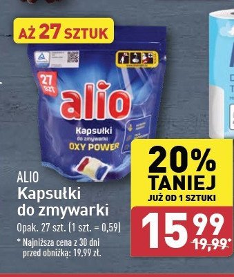 Kapsułki do zmywarki Alio promocja