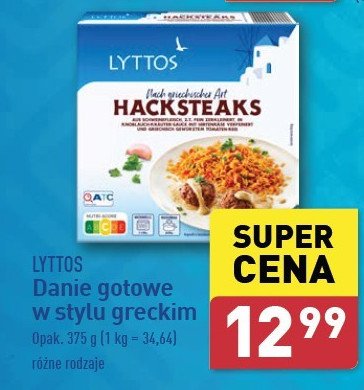 Danie w stylu greckim Lyttos promocja