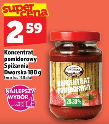 Koncentrat pomidorowy Spizarnia Dworska 180 g promocja w TOPAZ