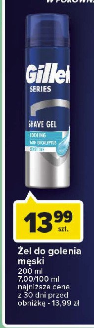 Żel do golenia cool cleansing Gillette series promocja