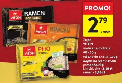 Zupa VIFON wybrane rodzaje promocja w Intermarche