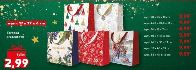 Torebka prezentowa wym. 33 x 46 x 13 cm promocja w Kaufland