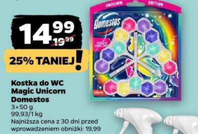 Kostka do WC Magic Unicorn 3x50 g promocja w Netto