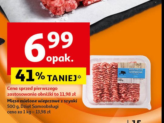 Mięso mielone wieprzowe z szynki promocja