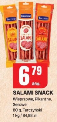 Salami snack Tarczyński Wieprzowe, Pikantne, Serowe promocja w Chorten
