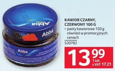 Kawior czarny, czerwony Abba 150 g promocja w Selgros