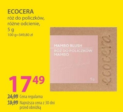 Róż do policzków ECOCERA różne odcienie promocja w Hebe