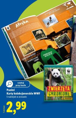 Album na naklejki Panini Zwierzęta Chronione WWF promocja w Lidl