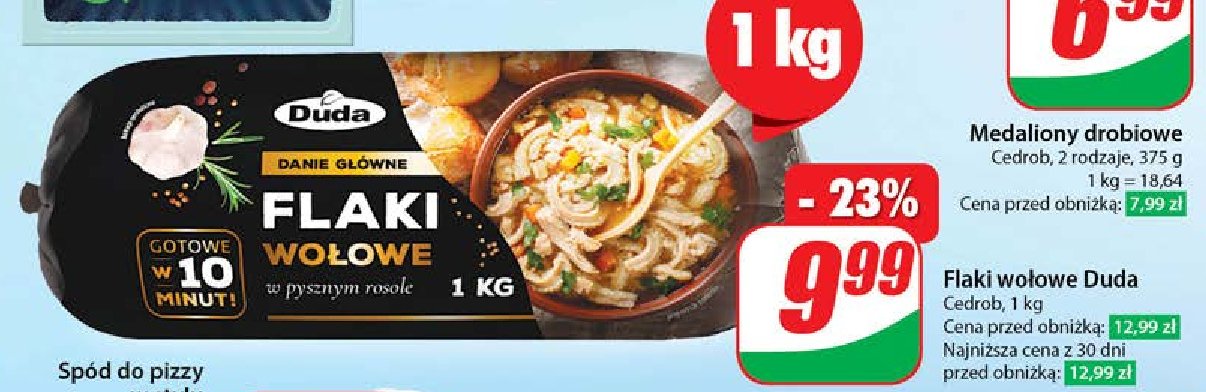 Flaki wołowe w rosole Silesia duda promocja w Dino